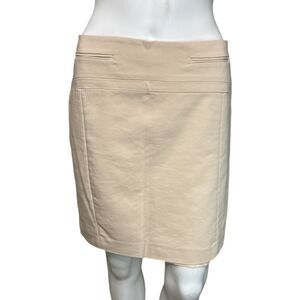 Express Skirt Women 4 Blush Pink Pencil Straight Skirt Mini Career‎ Neutral